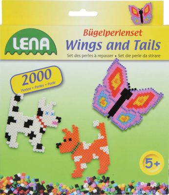 Lena strijkkralenset Wings and Tails junior 2000 stuks