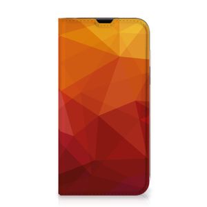 Stand Case voor iPhone 13 Polygon Red