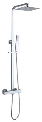 Wiesbaden Twenty eco thermostatische regendoucheset opbouw vierkant chroom