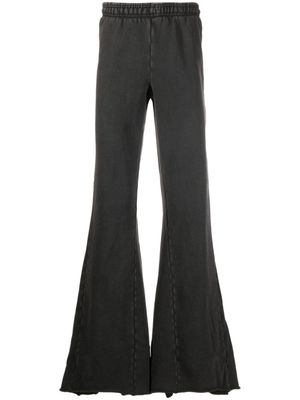 ENTIRE STUDIOS pantalon de jogging à design évasé - Noir