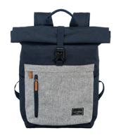 Basics Rollup Backpack Navy/Grey