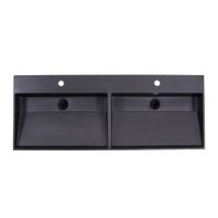 Wastafel Quartz Trend 140 cm zonder kraangaten