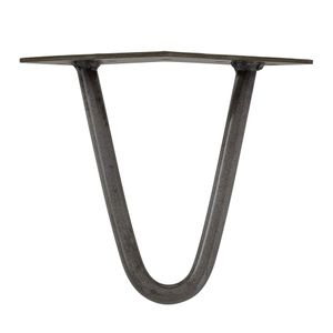 Massief raw steel hairpin tafelpoot 15 cm