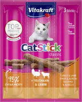 Vitakraft Cat-Stick mini kalkoen & lam 18g