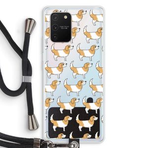 Doggy: Samsung Galaxy S10 Lite Transparant Hoesje met koord