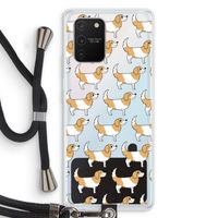 Doggy: Samsung Galaxy S10 Lite Transparant Hoesje met koord Doggy: Samsung Galaxy S10 Lite Transparant Hoesje met koord