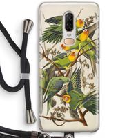 Carolinaparkiet: OnePlus 6 Transparant Hoesje met koord Carolinaparkiet: OnePlus 6 Transparant Hoesje met koord