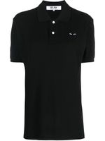 Comme Des Garçons Play polo à patch cœur - Noir