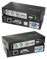 LINDY LINDY Cat.5 KVM Extender Combo 300 KVM-extender via netwerkkabel RJ45 300 m - thumbnail