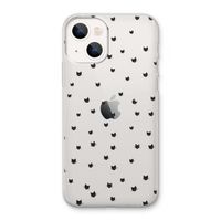 Kleine kattenkopjes: iPhone 13 Transparant Hoesje