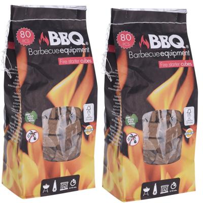BBQ Collection Aanmaakblokjes - 160x - 80 stuks - barbecue aanmakers