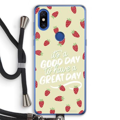 Don't forget to have a great day: Xiaomi Mi Mix 3 Transparant Hoesje met koord
