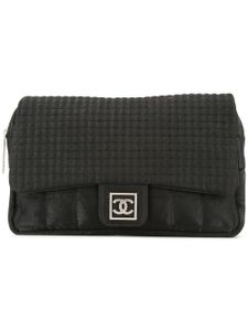 CHANEL Pre-Owned sac à dos à design structuré et logo - Noir