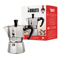 Bialetti Moka Express Aluminium, Zwart