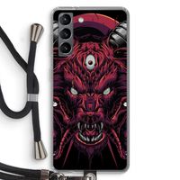Hell Hound and Serpents: Samsung Galaxy S21 Transparant Hoesje met koord Hell Hound and Serpents: Samsung Galaxy S21 Transparant Hoesje met koord