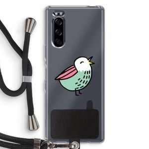 Birdy: Sony Xperia 5 Transparant Hoesje met koord
