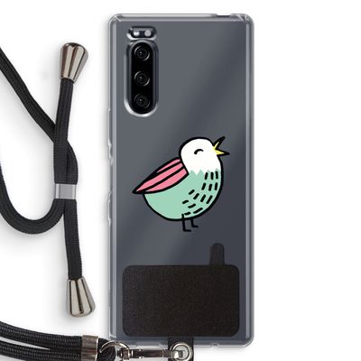 Birdy: Sony Xperia 5 Transparant Hoesje met koord