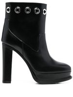 Alexander McQueen bottines 130 mm à plateforme - Noir