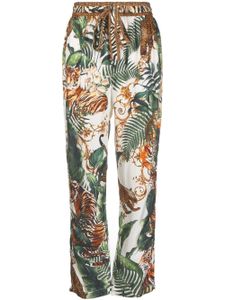 Camilla pantalon sarouel à imprimé Tiger Trap - Vert