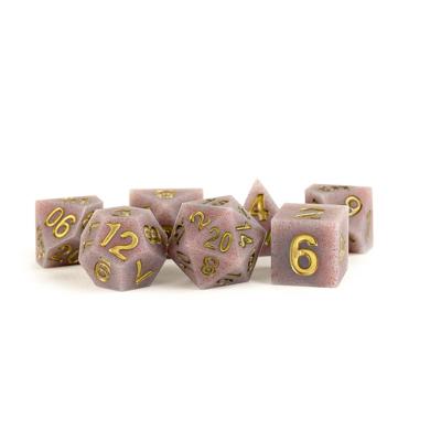 FanRoll Sharp Edge Silicone Dice Set Volcanic Soot (7) FanRoll Sharp Edge Silicone Dice Set Volcanic Soot (7)
