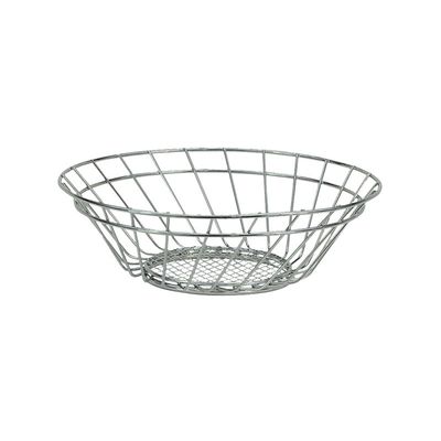 Metalen fruitmand/fruitschaal - zilver - rond - 32 x 10 cm
