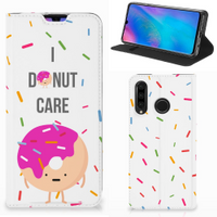 Huawei P30 Lite New Edition Flip Style Cover Donut Roze