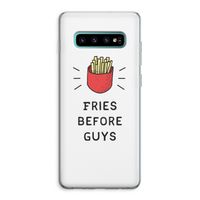 Fries before guys: Samsung Galaxy S10 Plus Transparant Hoesje