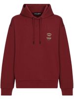 Dolce & Gabbana hoodie à logo brodé - Rouge