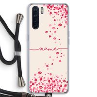Hartjes en kusjes: Oppo A91 Transparant Hoesje met koord