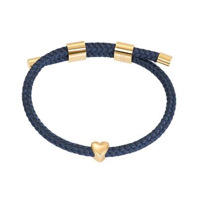 iXXXi Armband Cosy Heart Blauw | Goud