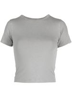 ENTIRE STUDIOS t-shirt crop à encolure ronde - Gris