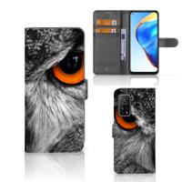 Xiaomi Mi 10T Pro | Mi 10T | Telefoonhoesje | Met pasjeshouder | Uil Xiaomi Mi 10T Pro | Mi 10T | Telefoonhoesje | Met pasjeshouder | Uil