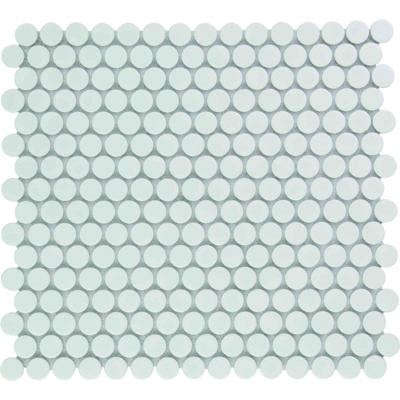 The Mosaic Factory Venice Pennyround Mozaiek Tegel Rond - Extra Wit Porselein Geglazuurd 315x294 mm