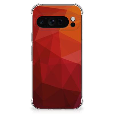 Shockproof Case voor Google Pixel 9 Pro XL Polygon Red