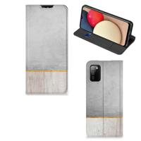 Samsung Galaxy M02s | A02s Book | Wallet Case | Wood Concrete