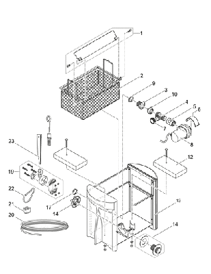 Oase onderdelen Skimmer 250 Pompaansluiting Skimmer