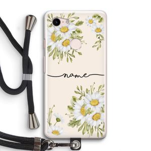 Daisies: Pixel 3 Transparant Hoesje met koord