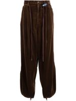 Maison MIHARA YASUHIRO pantalon en velours à coupe ample - Marron