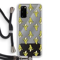 Bananas: Samsung Galaxy S20 Transparant Hoesje met koord