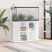 Aquariumstandaard 100x40x60 cm bewerkt hout wit - thumbnail