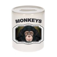 Dieren liefhebber leuke chimpansee spaarpot - apen cadeau - Spaarpotten - thumbnail
