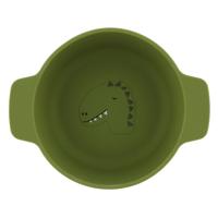 Trixie siliconen kom mr. dino - kinderservies - 100% food grade silicone -vaatwas en microgolf bestendig