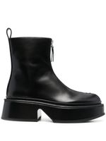 Jil Sander bottines à fermeture zippée - Noir - thumbnail