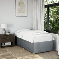 Bedframe zonder matras 80x200 cm stof lichtgrijs