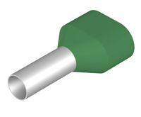 Weidmüller 9005160000 Dubbele adereindhulzen 6 mm² Deels geïsoleerd Groen 100 stuk(s)