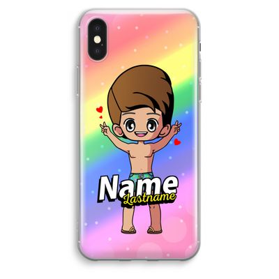 Chibi Maker man: iPhone XS Max Transparant Hoesje
