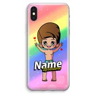 Chibi Maker man: iPhone XS Max Transparant Hoesje