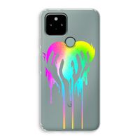 Hold My Heart: Google Pixel 5 Transparant Hoesje Hold My Heart: Google Pixel 5 Transparant Hoesje