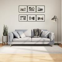 VidaXL Vloerkleed iza laagpolig scandinavisch 140x200 cm crèmekleurig