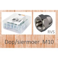 Bofix Dop/siermoer M10 RVS (25st)